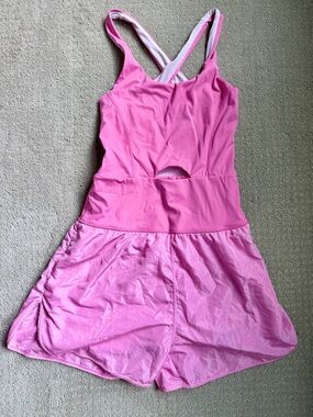 Pink Women's Crossback Jumpsuit Romper